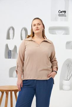 Immagine di CURVY GIRL TOP WITH COLLAR